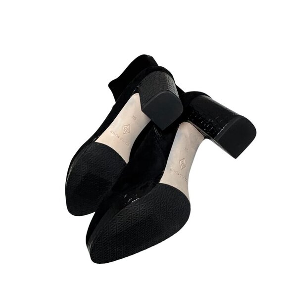 Donald Pliner Zari Boot Women's US 9 Black Almond Toe Block Heel Stretch NEW - Picture 8 of 8